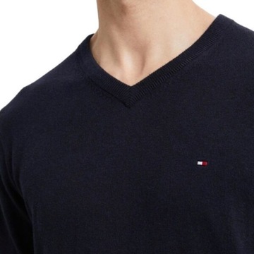 Sweter TOMMY HILFIGER Ctn Cashmer granatowy