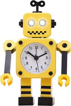 Zegar ROBOT Led / Cichy budzik dla twojego dziecka