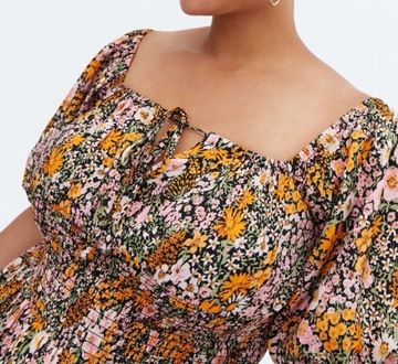 Nowa piękna bluzka w kwiatki plus size 46 New Look