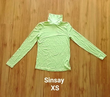 Nowy damski golf kolor cytrynowy rozm XS, Sinsay 