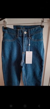 Granatoee spodnie, jeansy Vila r. XS
