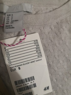 Sweter damski H&M. Rozmiar S. Nowy z metką. 