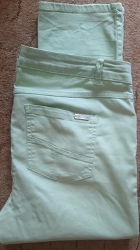  spodnie zielone, r.44, bawełniane DENIM 
