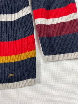 sweter w paski Tommy Hilfiger L damski oversize