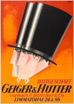 Klasyczny kapelusz Vintage Geiger&Hutter, unikat!