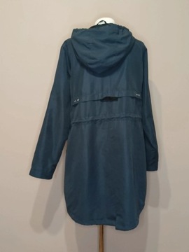 Cienka granatowa parka z kapturem House Brand XL