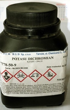 Dwuchromian, dichromian potasu cz.d.a., 500g