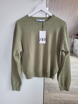 Zara nowy wełniany sweter 38 M 