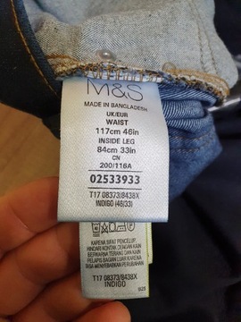 Spodnie jeansowe Marks&Spencer stretch W46 L33 2XL