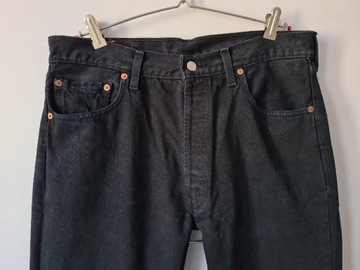 Spodnie dżinsy Levi's 501 vintage czarne