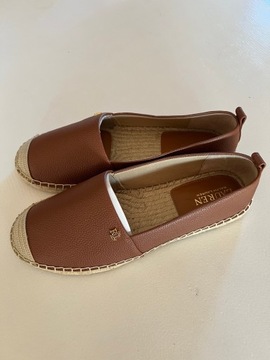 Ralph Lauren skórzane espadryle Cameryn