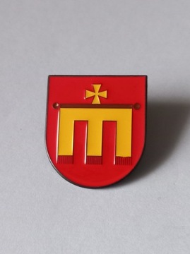 Herb miasta Kalwaria Zebrzydowska pin metaliczny