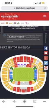 Bilet mecz Polska - Belgia sprzedam 