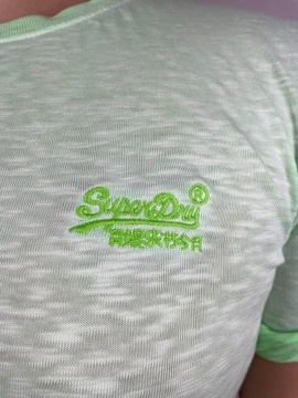 T-shirt SuperDry - Rozmiar L - Miętowy