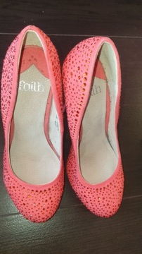 Buty Damskie FAILH Szpilki 12cm Rozm 37 Czerwone 