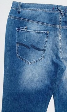 Spodnie Męskie Jeansowe burgos - Klasyczny Krój - 
