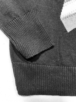 Bershka czarny z krawatem bawełna M