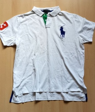 koszulka t-shirt polo Ralph Lauren biała XXL