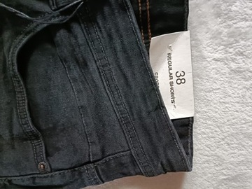 Czarne jeansowe szorty męskie Cropp XXL 