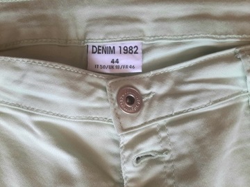  spodnie zielone, r.44, bawełniane DENIM 