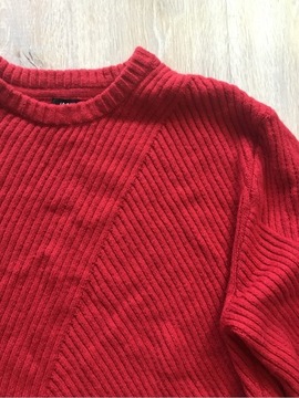 Sweter czerwony męski H&M