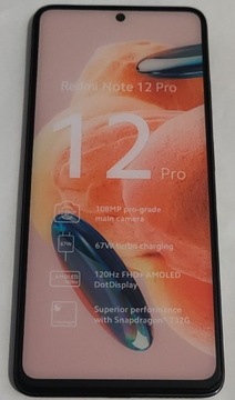 Atrapa Xiaomi Note 12 PRO szara/czarna