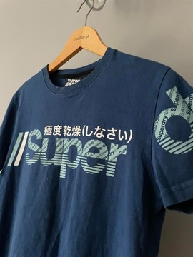 T-shirt SuperDry ciemnoniebieski S