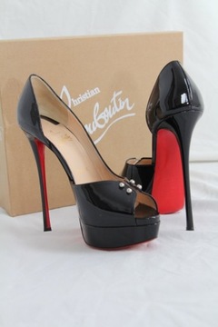 Louboutin Christian czarne Buty,Szpilki ,150 obcas