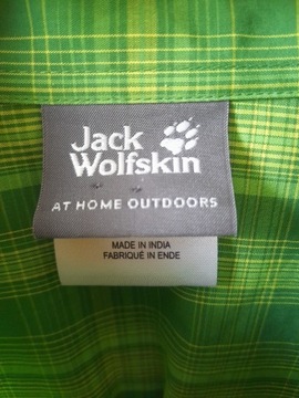 zielona koszula w kratkę Jack Wolfskin r. S 