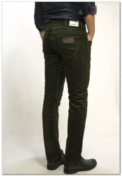 Spodnie męskie sztruks Wrangler Greensboro W42 L32