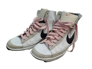 Sneakersy Nike Blazer mid biało różowe rozmiar 40