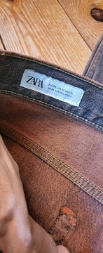 Jeans teracota overdyed spodnie dzinsy Zara