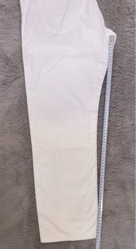 Spodnie męskie białe MASSIMO DUTTI R. 44