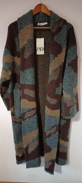 ZARA płaszcz kardigan sweter M 38