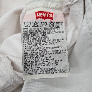 Białe jeansy levis 501 vintage lata 90