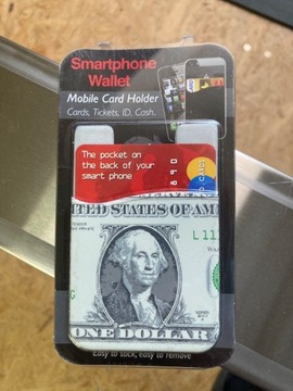 Etui / schowek na kartę pieniądze do smartphona