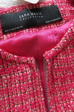 ZARA wiosenny płaszcz w stylu chanellki roz.S