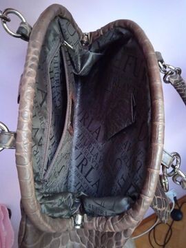 FURLA doctor's bag torebka skóra krokodyl brąz