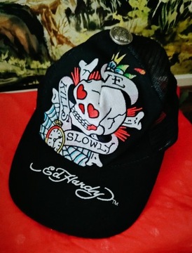 czapka z daszkiem ED HARDY unikatowa