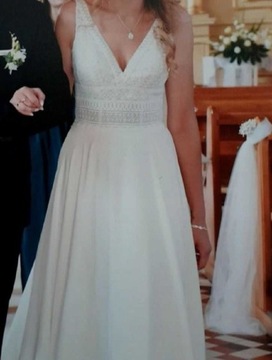 Suknia ślubna Stella York - ivory w stylu boho