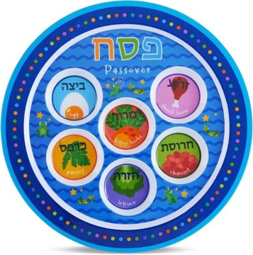 udaizm Talerz na Pesach Passover seder plate