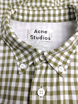 Acne Studios bawełniana koszula w kratkę 