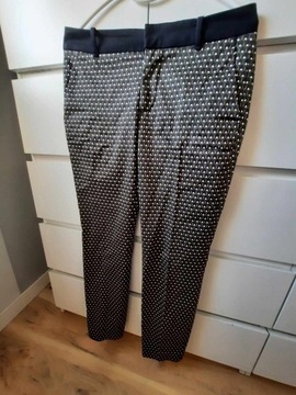 Zara Spodnie eleganckie materiałowe zielone XS 34