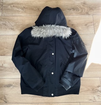 Hollister all weather jacket grafitowa kurtka L