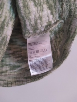 H&M Bluzka top zielony melanżowy 38 M L