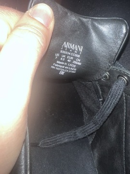 Buty skórzane Armani Jeans
