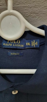 Polo koszulka Ralph Lauren XXL bawełna granat bdb