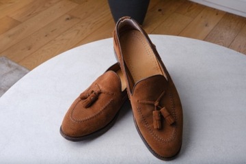 BERWICK 4171 BRĄZOWE LOAFERSY 42.5