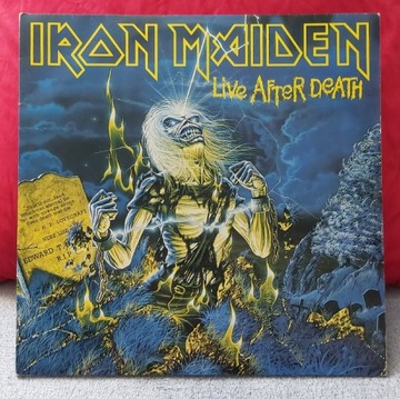 Iron Maiden  Live After Death 2Lp 1985 NM Tompress