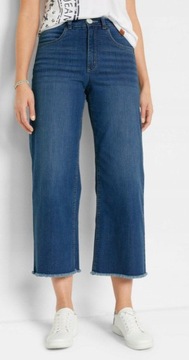 Spodnie jeansowe 7/8 nogawki, r.46